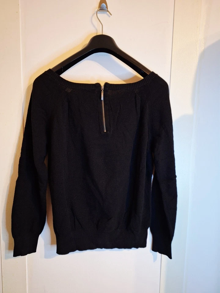 Yessica Strick Pulli Schwarz Blau | Größe 40 | Damen Pullover | ZZZ-463 - Bild 3 von 4