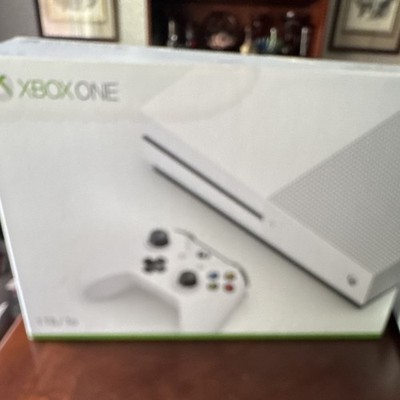 Microsoft Xbox One S 1TB White Console w/ Wireless Controller & Box