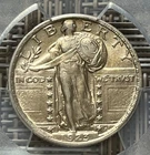 1923 Standing Liberty quarter, PCGS AU detail