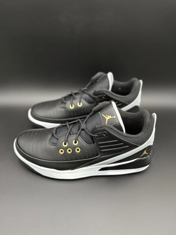Nike Air Jordan Max Aura 5 Shoes Black Gold White Gray DZ4353-017 Mens Sizes NEW - Image 4 of 4