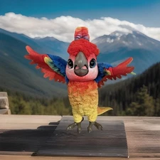 FurReal Rock-A-Too The Show Bird Interactive Plush Fur Real Parrot Rainbow WORKS