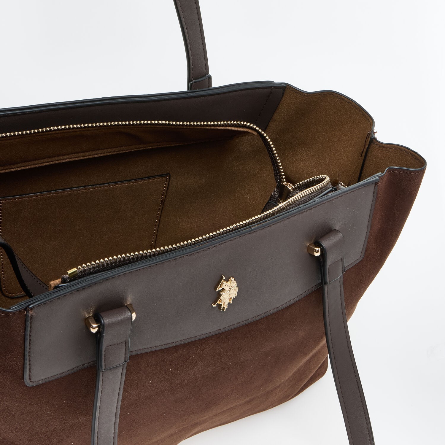 U.S. Polo Assn. Women's Brown Tote Bag – Stylish Shopper – RRP £135.00 image 3
