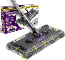 Swivel Sweeper Max Cordless Floor & Carpet Sweeper, Purple