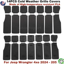 For 2024+ Jeep Wrangler 4xe Cold Weather Grille Covers to Resolve "FORM" Issues