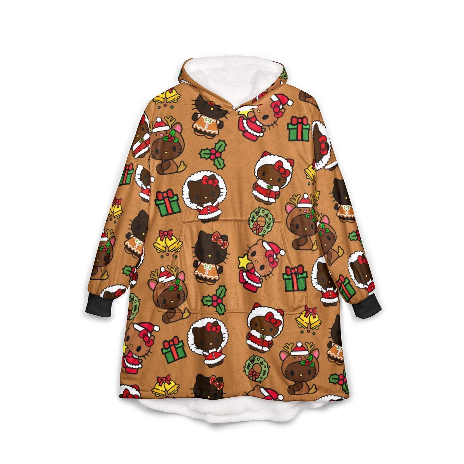 Holly Jolly Hello Blanket Hoodie