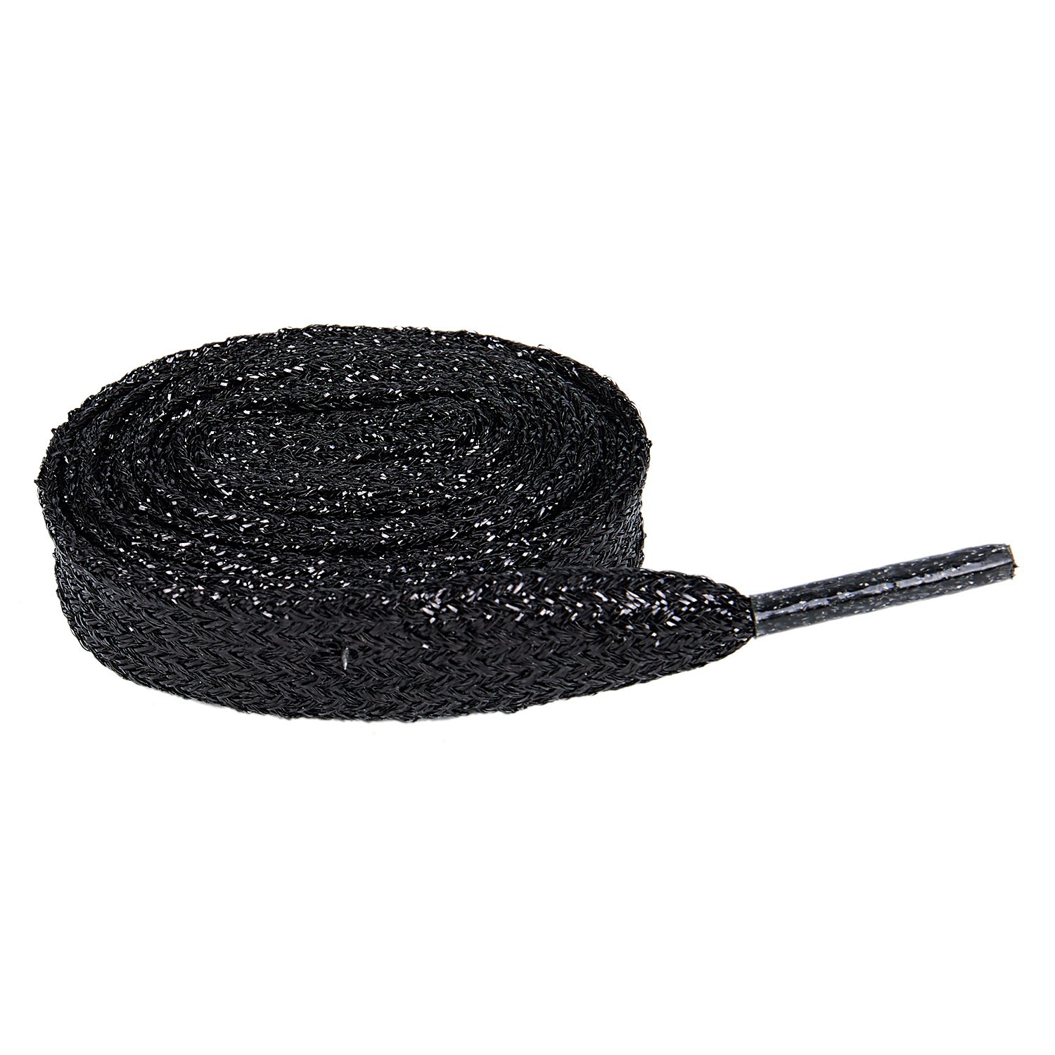 APL lucido piatto 1 paio lacci in pizzo per scarpe nero K5V28667