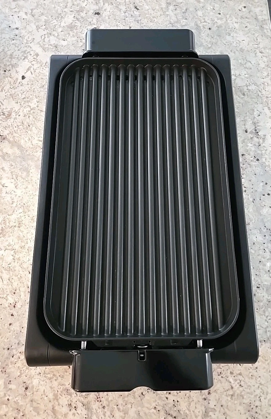 Wolfgang Puck XL Reversible Grill Griddle, Oversized 400ºF Stay Cool Handles EUC