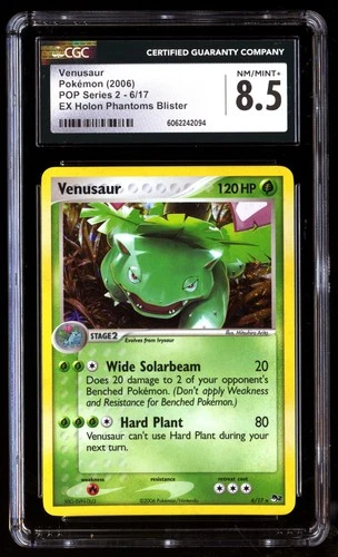 CGC 8.5 Venusaur 6/17 Pokemon Pop Series 2 2006 English
