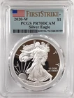 2020-W $1 American Silver Eagle PCGS PR70 DCAM First Strike (299)