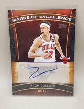 Zach Collins Black /10 AUTO 2025-26 Topps Marks of Excellence BULLS