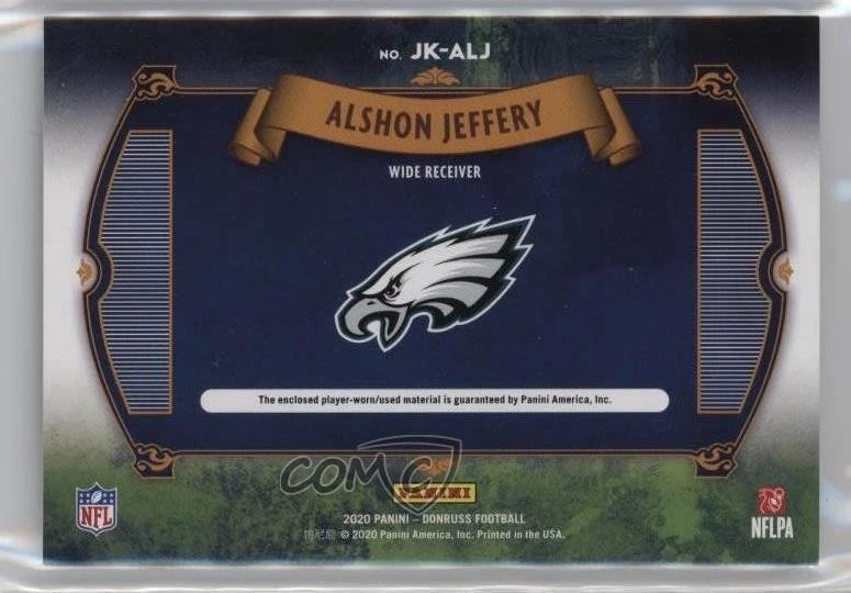 2020 Panini Donruss Jersey Kings /299 Alshon Jeffery #JK-ALJ - Image 2 of 2