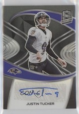 2021 Panini Spectra Signatures 4/49 Justin Tucker #SIG-JT Auto j3z