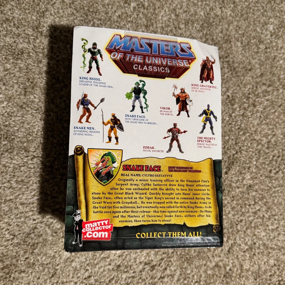 MOTU Classics Snake Face - Masters of the Universe - Matty Collector - ¡NUEVO!! Foto 2 de 4