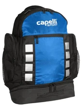 4-Cube Backpack, Black/Royal Blue, One Size