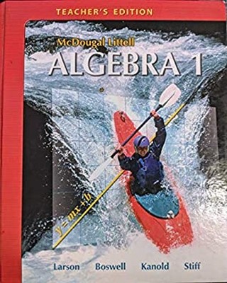 McDougal Littell Algebra 1, Teacher's Edition MCDOUGAL LITTEL