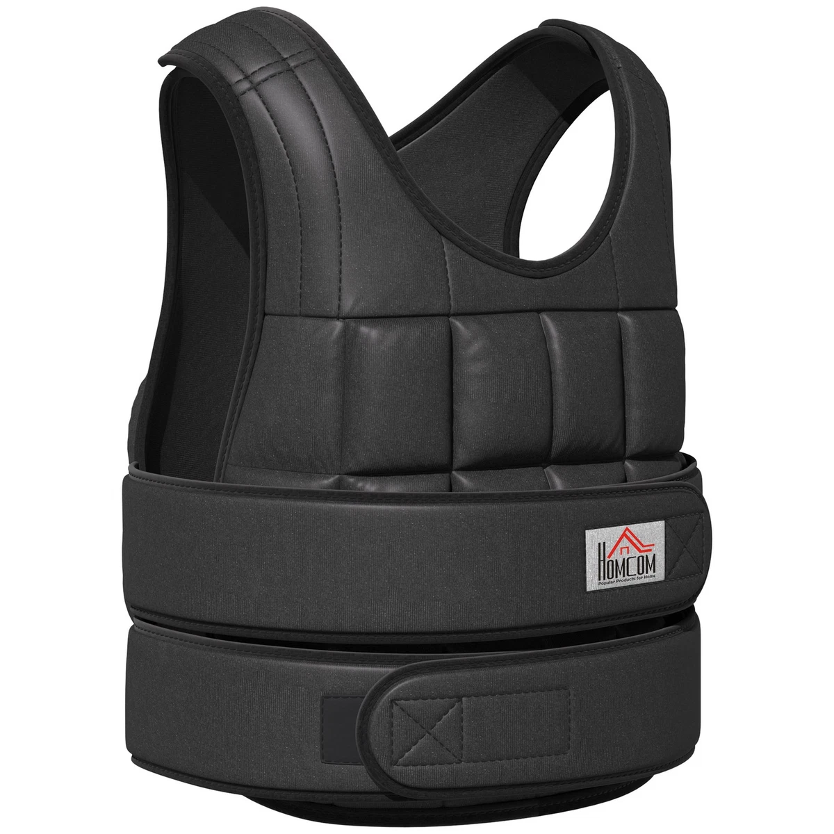 Gilet Ponderato Da 20 Kg Con Pesi In Ferro - Riflettente Grigio Per Calisthenics E Fitness - 2