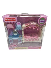 Vintage 2010 Mattel Fisher-Price Loving Family Kid's Bedroom Canopy Bed NEW