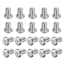 100 Pcs M4x6-0.7mm Phillips Pan Head Machine Screws, Carbon Steel Full Thread