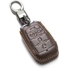 Genuine Leather Smart Key Fob Case Cover Protector Compatible With Ram 1500 ... Genuine Leather Smart Key Fob Case Cover Protector Compatible With Ram 1500 ...