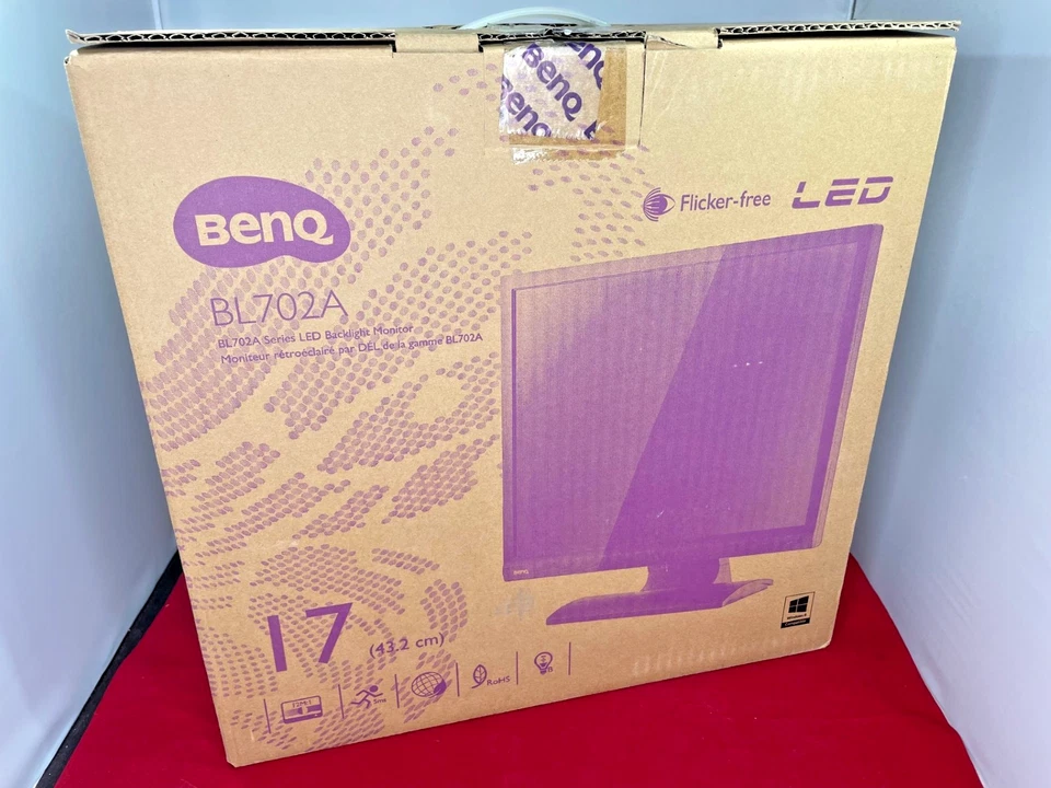 NEW BenQ BL702A 15+KHz 17" LED LCD Monitor SVGA & TV Frequ. Retro Acorn BBC etc. - Image 4 of 4