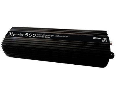GROWLITE 600W DIGITAL BALLAST MH/HPS DIMMABLE QUIET RUNNING (NO FAN) GROWLUSH
