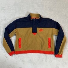 Kids Youth Nike Zip , Cozy Insulated Sweater Blue/yellow/red Size Medium