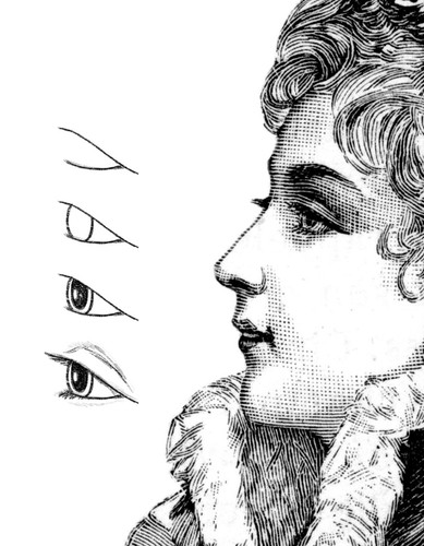 HARDCOVER How to Draw Womens' Eyes: Inspired by Classic Illustrations Volume 1 - Picture 10 of 12