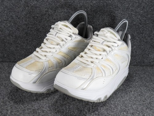 Danskin Now Women's 7 Lotus Athletic Shoe White Toner Rocker 2" Platform Toning - Picture 3 of 17