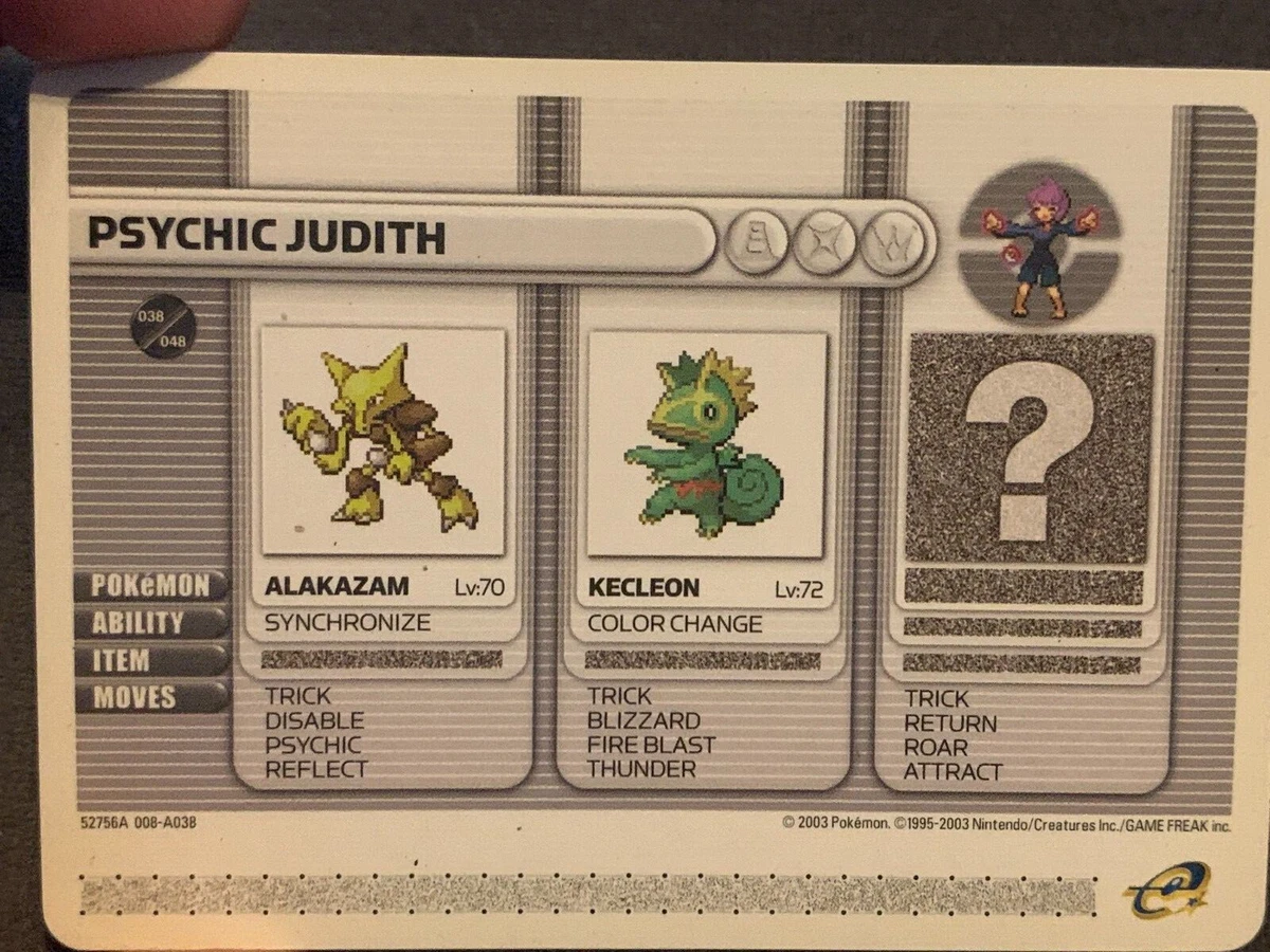 Psychic Judith 038048 - Pokemon Battle e-Card - Lightly Played (LP) | eBay