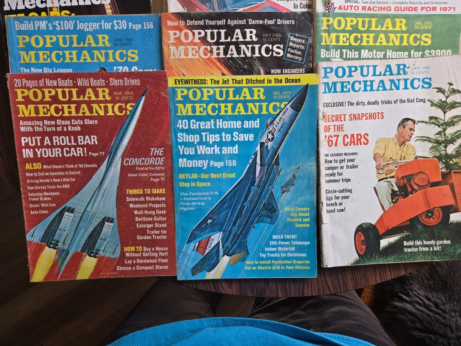 Set of 18 Poplular Mechanics Magazines 1967 through 1974 #OSSH