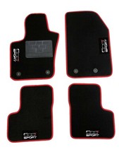 Set tappetini 500x 500x sport moquette bordo rosso antiscivolo 4 fissaggi