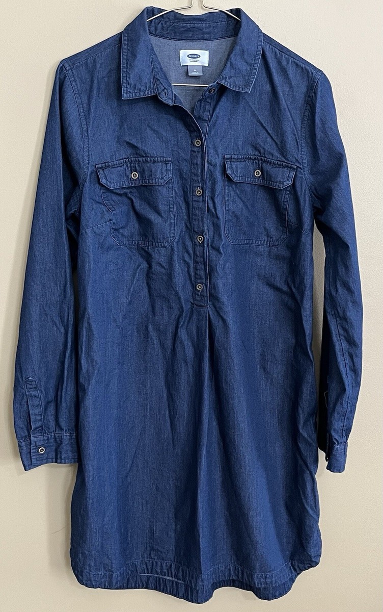 Long Sleeve Shirt Old Navy Jean Shirt Dress Old Navy Women's Denim