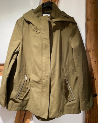 Mango MNG khaki Kapuzen Damen Parka 017Einstein Gr. M Neu mit Etikett