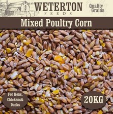 20kg Mixed Poultry Corn for Hens, Chickens and Ducks – GM-Free, Natural Feed