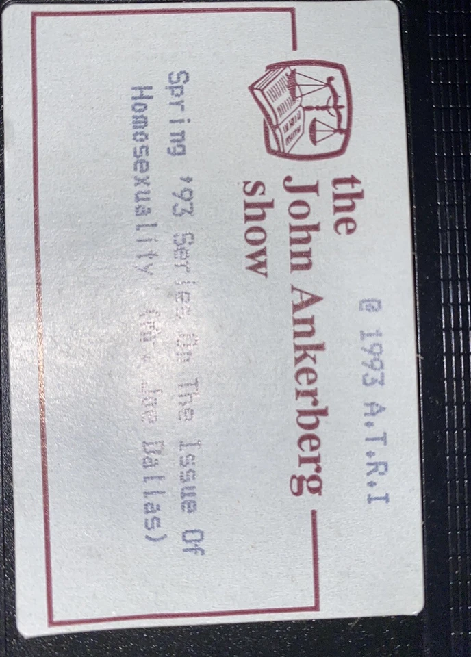 John Ankerberg On Homosexuality VHS 1993, Reform School Religious Cult Library - Image 4 of 4