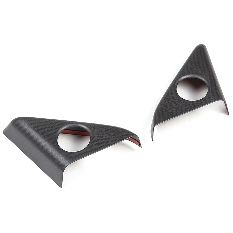 Matte Real Carbon Fiber Door Speaker Frame Trim Cover For Nissan GTR ...