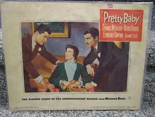 VINTAGE "PRETTY BABY" 1950 Original Lobby Card DENNIS MORGAN BETSY DRAKE