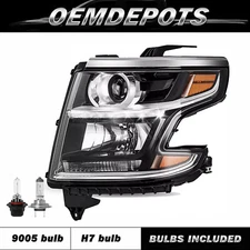 For 2015-2020 Chevy Tahoe Suburban DRL Projector Headlight Driver Side W/ bulb