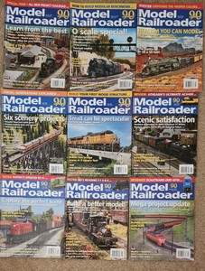 Lot of 9 MODEL RAILROADER Magazine YEAR 2024 -Jan-Sep Train, Layouts, Railroads+