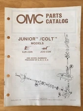 OMC Parts Catalog Evinrude/Johnson Outboard Junior Colt Models EJR JCO 397311 86