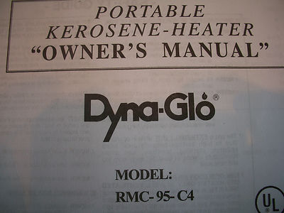 Dyna Glo RMC-95-C4 Owners/Parts Manual | eBay