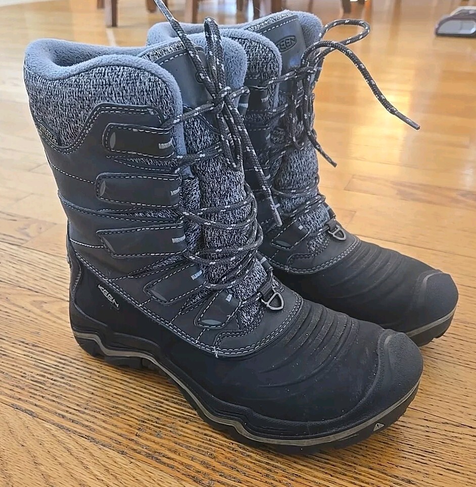 Stivali da trekking KEEN donna Durand Polar Shell outdoor termici impermeabili taglia 8