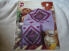 Annie's Painted desert Afghan  pillow Crochet Pattern Leaflet Quilt Afghan Club