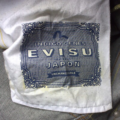 try　　　　　　　　　　　　　　　　　　　【Ｖｉｎｔａｇｅ】ＥＶＩＳＵ Rare Vintage Evisu Multi Pocket Jeans 2003 Dark Blue Men's Size 38