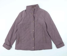 Elegance Womens Purple Jacket Coat Size 16