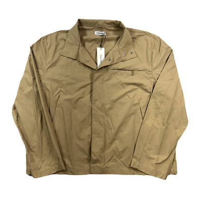 Calvin Klein Lightweight Jacket Mens 2XL Khakis Tan Zip Cotton Nylon $148