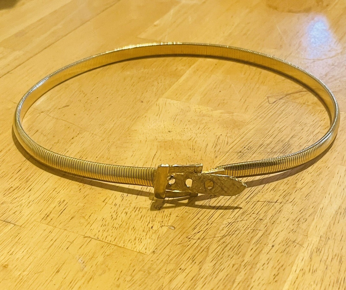 Vintage Gold Tone AccessoCraft NYC Stretch Belt G1132 | eBay display picture 2