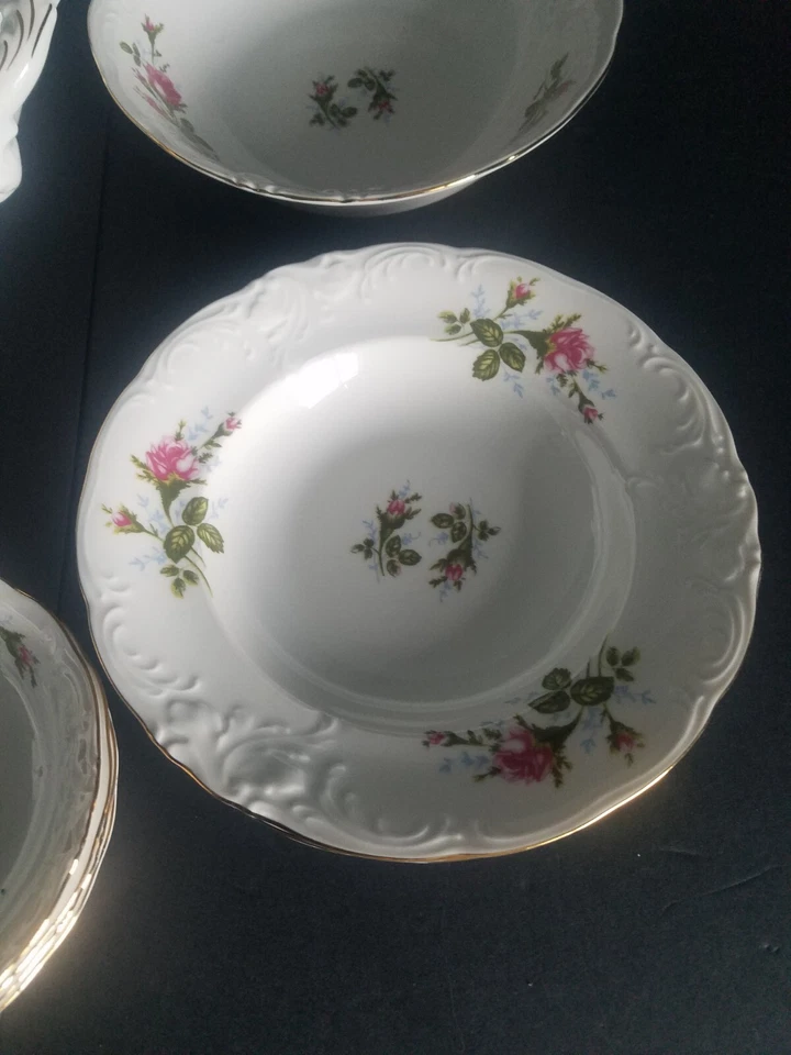 Royal Kent 21 Piezas China Fina/Polonia Musgo Rosa/Incluye Sopa Touren/Con Tapa Foto 3 de 4