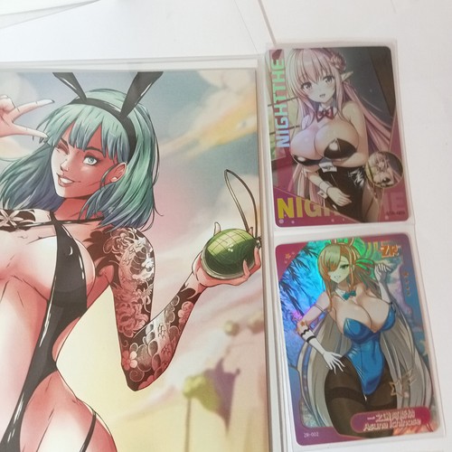 🔥The Lab Dossier Lounge Bulma Dragon Ball bunny TATTOO Virgin Variant Ltd 150 - Picture 4 of 5
