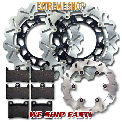 Yamaha FR+R Brake Disc Rotor + Pads BT 1100 Bulldog 2002 2003 2004 2005 2006